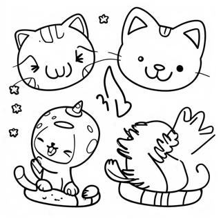 Adventurous Kid-E-Cats Coloring Page | Kid-E-Cats coloring page