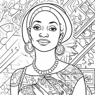 Faith Ringgold Coloring Page | Faith Ringgold coloring page