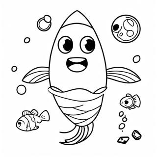 Funny Fishstick Fortnite Coloring Page | Fortnite Fishstick coloring page