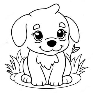 Baby Puppy Coloring Pages