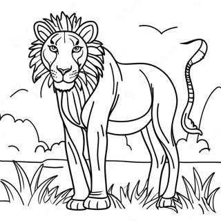 African Wildlife Coloring Page | African coloring page