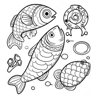 Fishing Lure Coloring Page | Fishing Lure coloring page