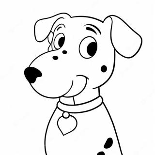 Lucky 101 Dalmatians Coloring Page | Lucky 101 Dalmatians coloring page