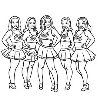 Steelers Cheerleaders Coloring Page | Steelers coloring page