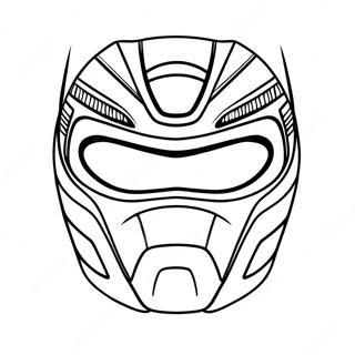 Power Ranger Mask Coloring Page | Power Ranger Mask coloring page