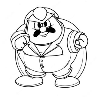 Dr Robotnik Coloring Page | Dr Robotnik coloring page