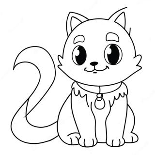 Anime Furry Character Coloring Page | Anime Furry coloring page