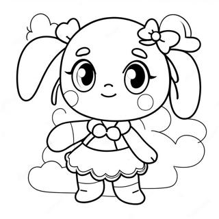 Cute Mina Character Coloring Page | Mina coloring page