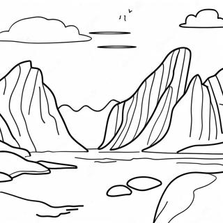 Antarctica Landscape Coloring Page | Antarctica coloring page