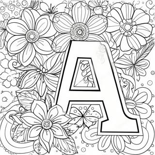 Blumenbuchstabe Für Erwachsene Malvorlagen