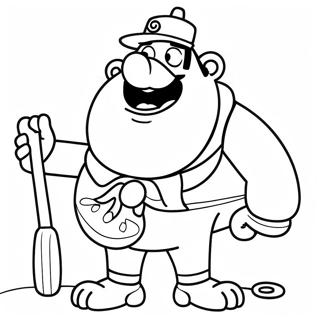 Funny Uncle Grandpa Coloring Page | Uncle Grandpa coloring page