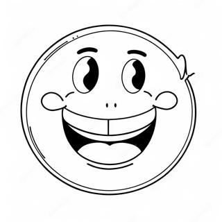 Funny Laughing Face Coloring Page | Laugh Now Cry Later coloring page