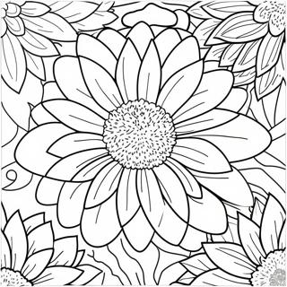 Chrysanthemum Flower Coloring Page | Chrysanthemum coloring page