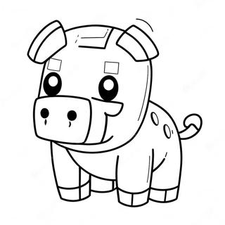 Minecraft Piglin Páginas para Colorear