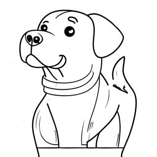 Labrador Coloring Page | Labrador coloring page