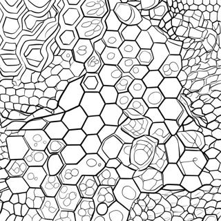 Honeycomb Pattern Coloring Page | Honeycomb coloring page