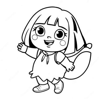 Dora Halloween Páginas para Colorear