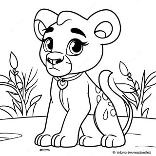 Kiara Lion Guard Coloring Page | Kiara Lion Guard coloring page