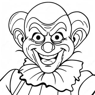 Killer Klowns Coloring Page | Killer Klowns coloring page