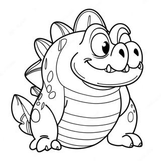 Chomper Coloring Page | Chomper coloring page