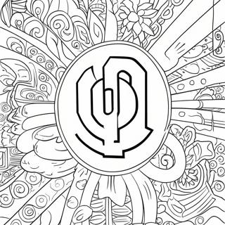 Oklahoma Sooners Logo Coloring Page | Oklahoma Sooners coloring page