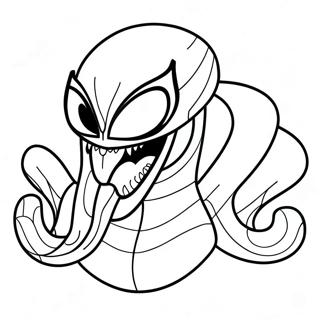Among Us Venom Character Coloring Page | Among Us Venom coloring page