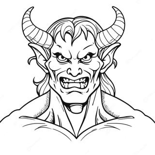 Demon Coloring Page | Demon coloring page