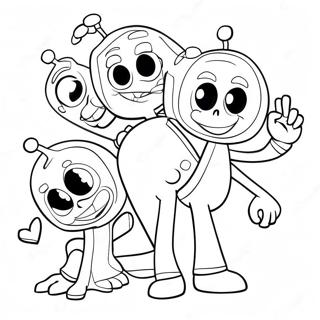 Numberjacks Coloring Page | Numberjacks coloring page