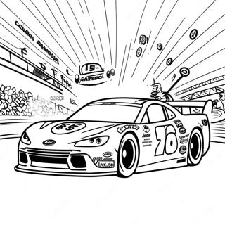 Kyle Busch Racing Car Coloring Page | Kyle Busch coloring page