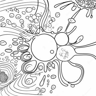 Colorful Chemical Reactions Coloring Page | Chemistry coloring page