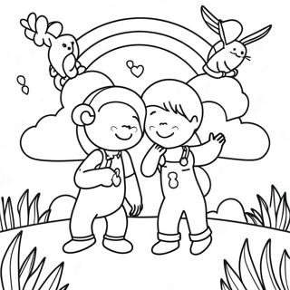 Rainbow Friends Teal Coloring Page | Rainbow Friends Teal coloring page