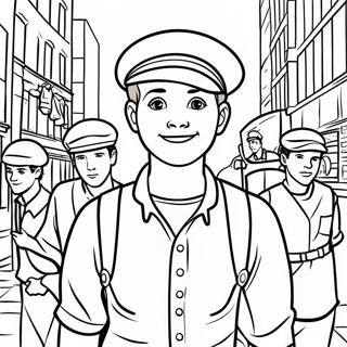Newsies Coloring Page | Newsies coloring page