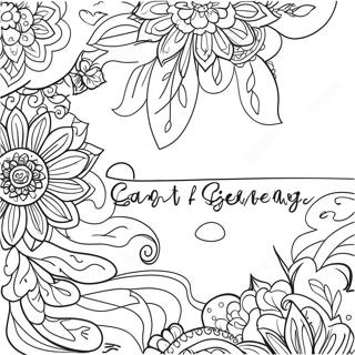 Peaceful Serenity Prayer Coloring Page | Serenity Prayer coloring page