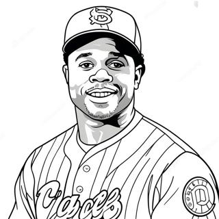 Ken Griffey Jr Coloring Page | Ken Griffey Jr coloring page
