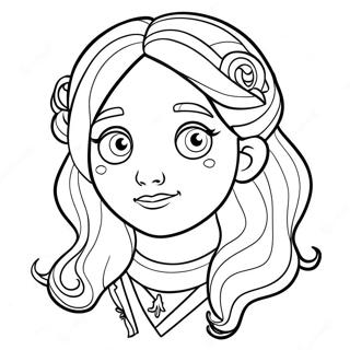 Luna Lovegood magiska varelser målarbild | Harry Potter Luna Lovegood målarbild