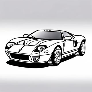 Ford GT Coloring Page | Ford GT coloring page