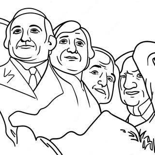 Mount Rushmore Coloring Pages
