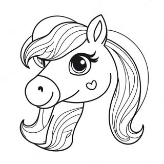 Sunny Starscout with Colorful Mane Coloring Page | Sunny Starscout coloring page