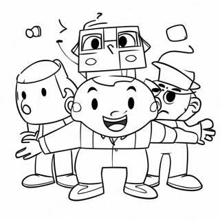 Big Block Singsong Characters Coloring Page | Big Block Singsong coloring page