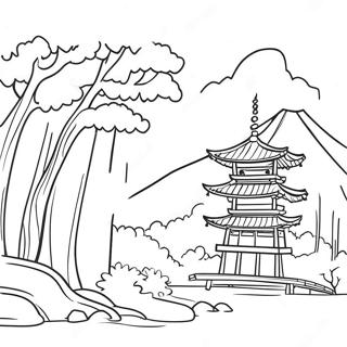 Japan Coloring Page | Japan coloring page