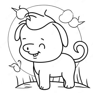 Sunky Coloring Page | Sunky coloring page