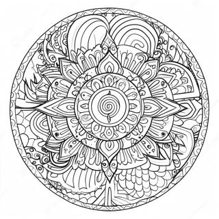 Spiritual Mandala Coloring Page | Spiritual coloring page