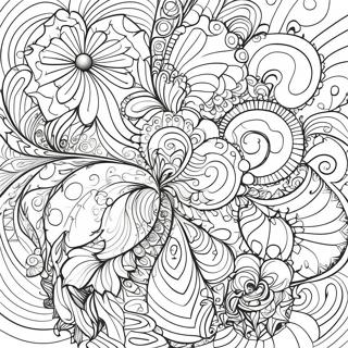 Fractal Coloring Page | Fractal coloring page