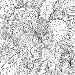 Intricate Fractal Patterns Coloring Page | Fractal coloring page