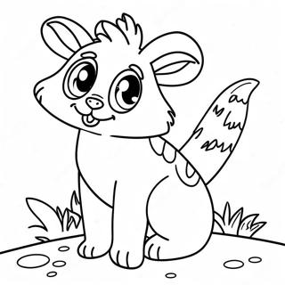 Cute September Animals Coloring Page | Cute September coloring page
