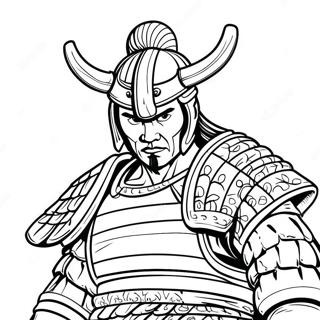 Samurai Warrior Coloring Page | Samurai coloring page