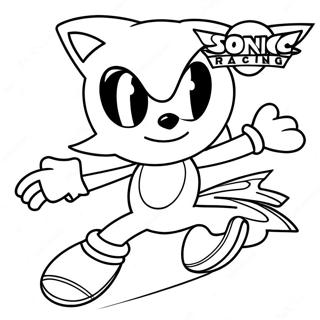 Team Sonic Racing Logo Coloring Page | Team Sonic Racing coloring page