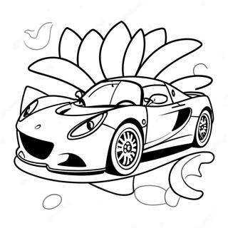 Lotus Car Coloring Page | Lotus Car coloring page