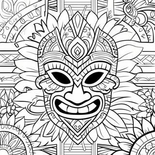 Polinésio Páginas para Colorir