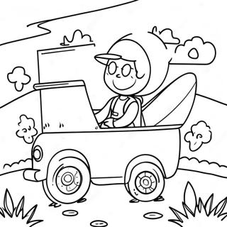 Adventurous Riley Coloring Page | Riley coloring page